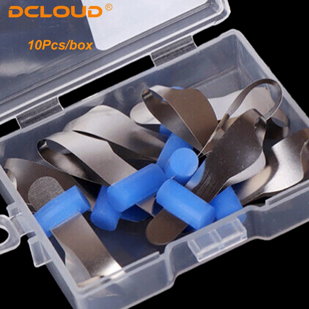 Dental Twin Anterior Matrices with Locker Ortho Sectional Contoured Metal Matrix Transparent Polyester Matrice Dentist Materials