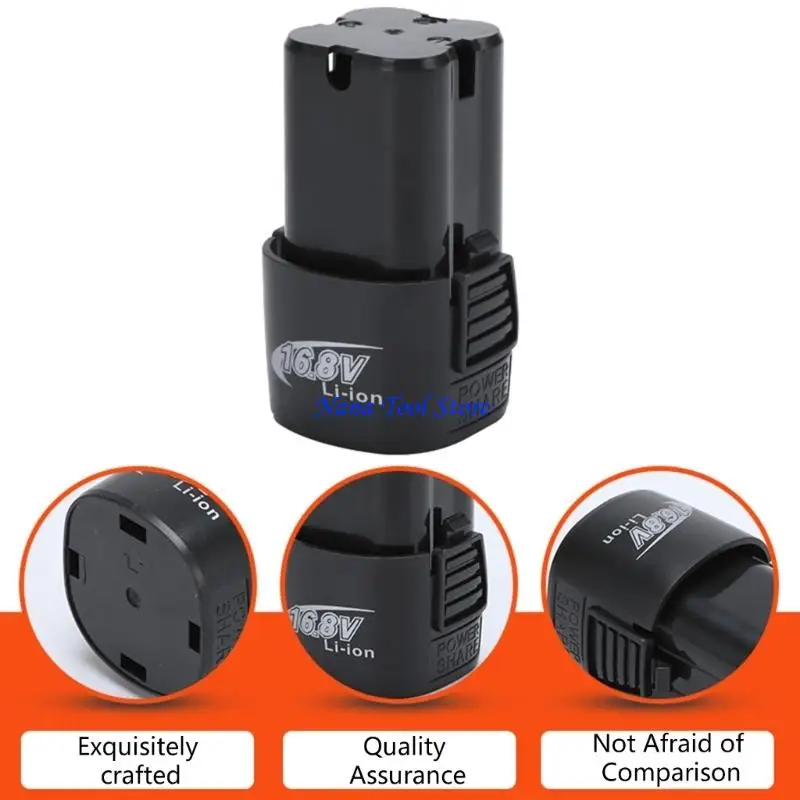 31GJ Screwdriver Drill Battery ABS Housing DC16.8V 4S 18650 Battery Pack For Power Tool And DIY Projects