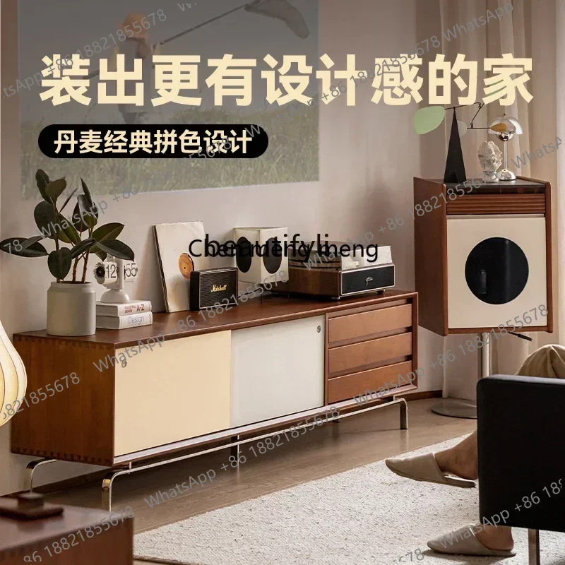 

zS173xzNordic solid wood living room household storage small apartment modern simple storage TV cabinet