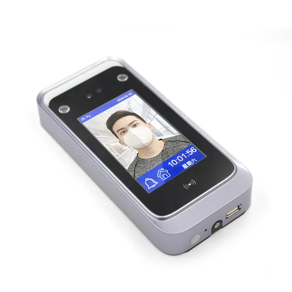 Biometric Dynamic Facial  Face Recognition Dual Frequency RFID Card Function Detection Access Control System