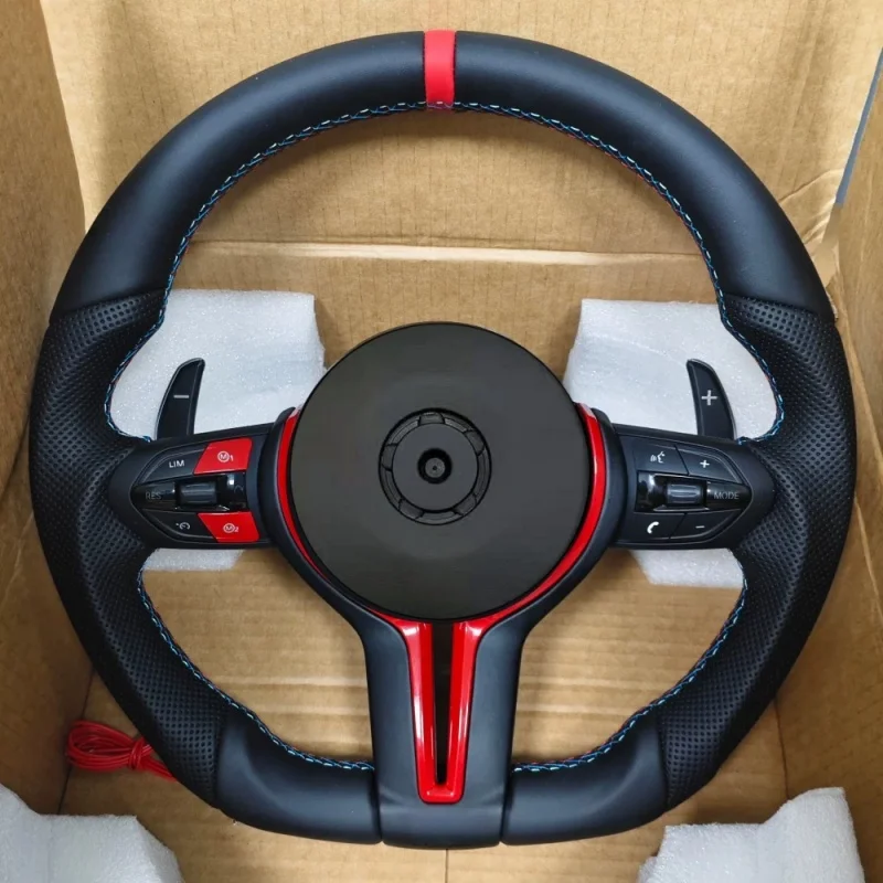 Heating Vibration ACC M Sport Wheel Leather Steering For BMW E70 E71 E84 E90 E92 E93 E87 E82 F20 F30 F87 F10 F45 F15 F48 view 3