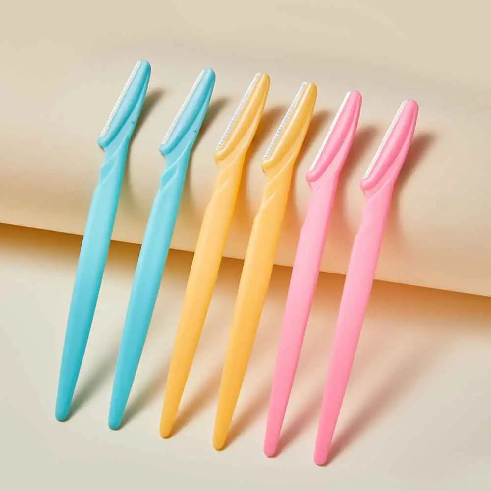 10 Pcs Eye Brow Razor Epilation Hair Removal Cutters Safety Woman Makeup Eyebrow Trimmer Blade Shaver Portable Face Razor