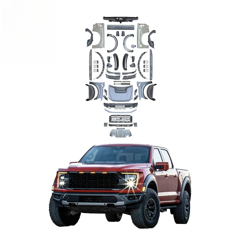 

Car Accessories Full Body Kit F150 Raptor Style Bodykit Front Bumper F-150 21+