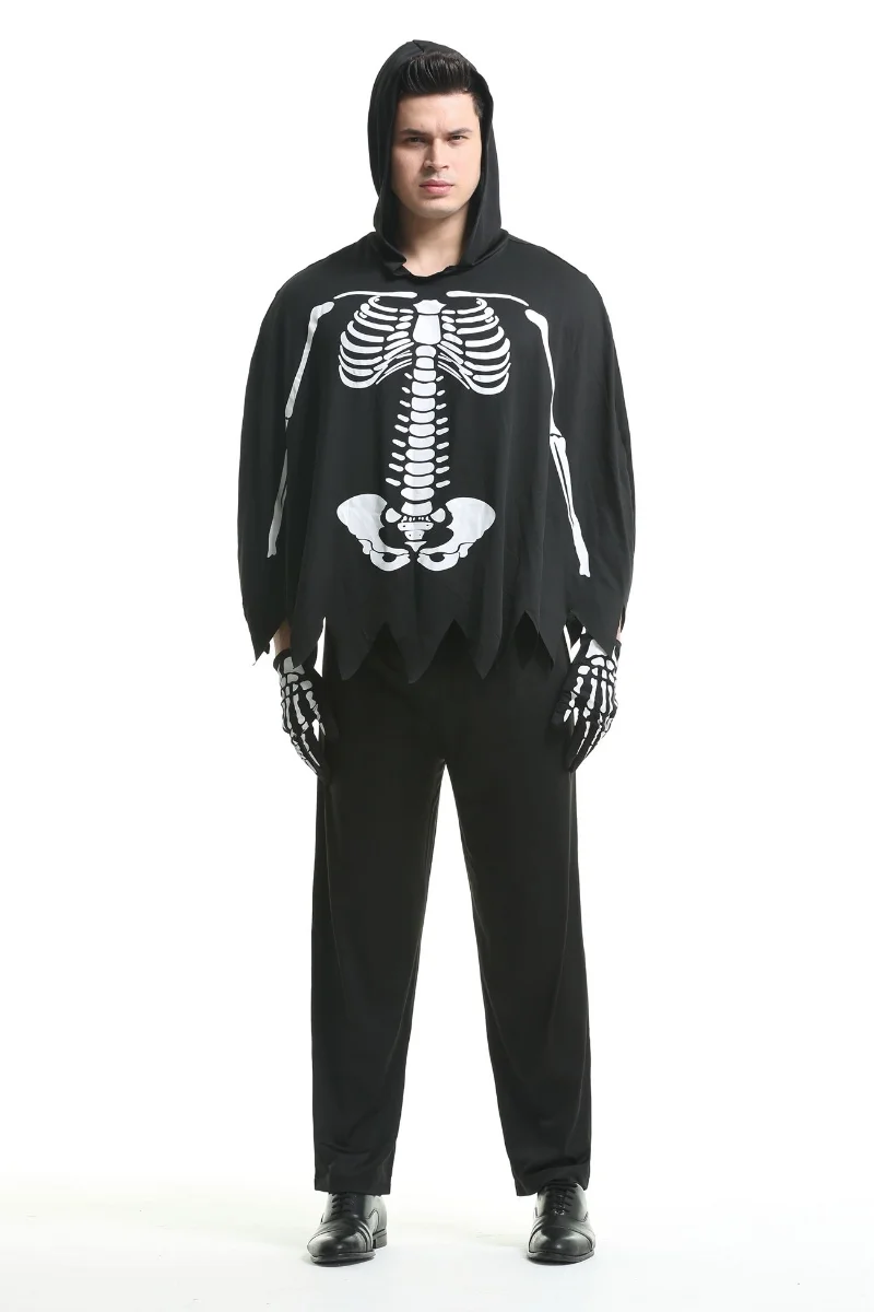 Gruseliges Zombie-Skelett-Vampir-Paar-Kostüm Halloween Bühnenkostüm Mexikanisches Tag-der-Toten-Totenkopf-Verkleidungs-Cosplay-Kleid – Detail 11