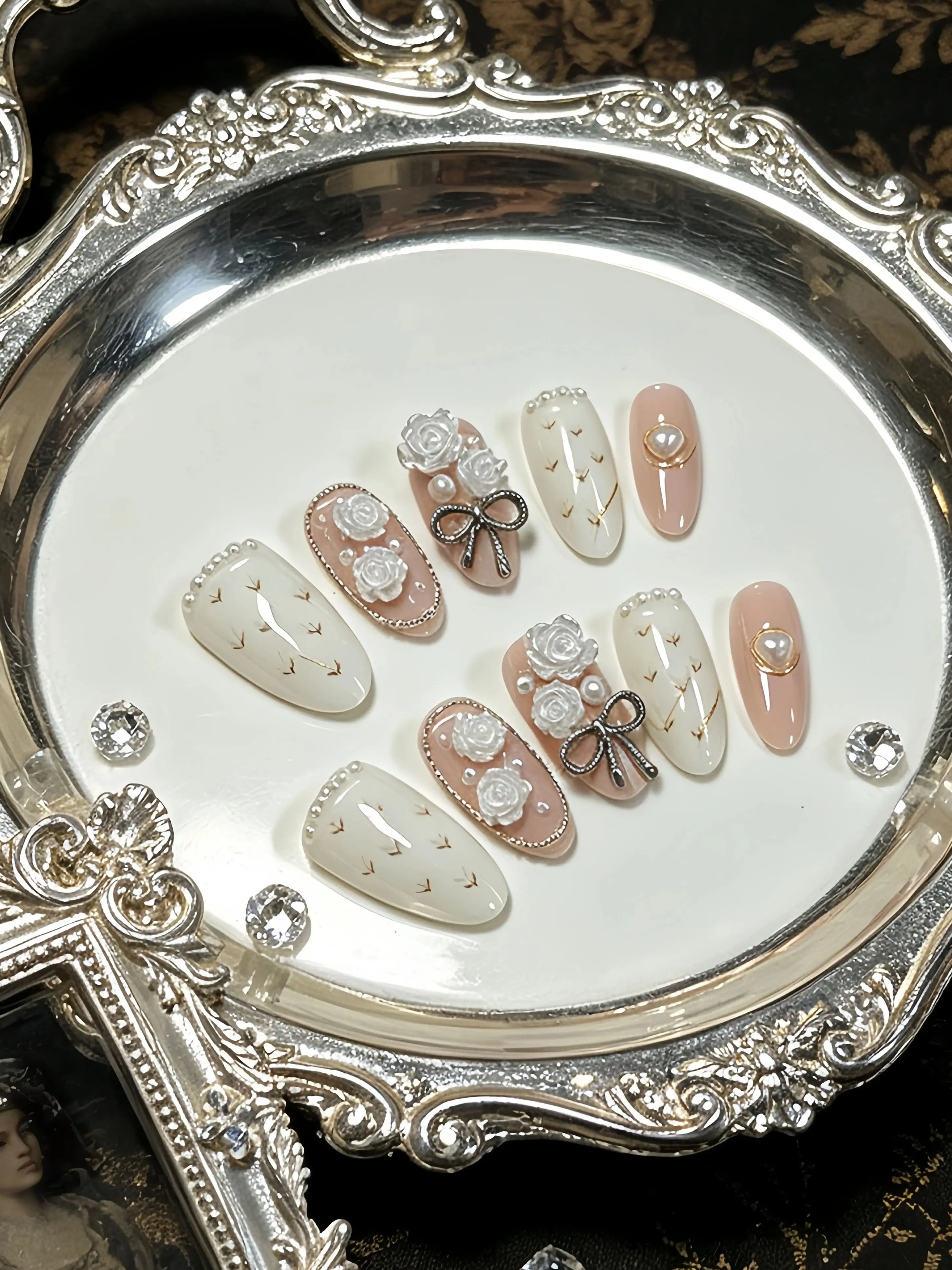 10 piezas de uñas con forma de - Korean Girls Lifestyle reseña y precio