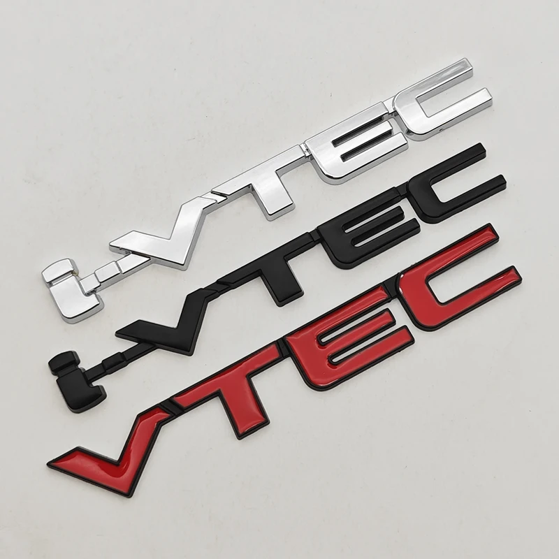 ثلاثية الأبعاد سيارة معدنية رسائل I VTEC شعار الخلفي الجذع الذيل شارة شعار الشارات لهوندا سيفيك أكورد جاز VEZEL اكسسوارات السيارات ملصق