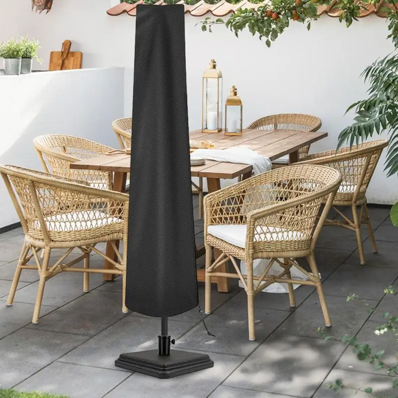 

Umbrella Outdoor Patio Cover Water-Resistant Market Parasol Covers With Zipper Umbrella Protector For Outdoor Umbrellas