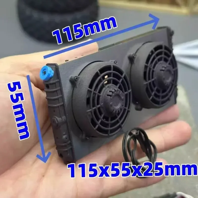 1 مجموعة مقلد مروحة التبريد الديكور ل 1/10 RC الزاحف سيارة Traxxas بطاقة قصيرة المدافع محوري RC4WD اكسسوارات