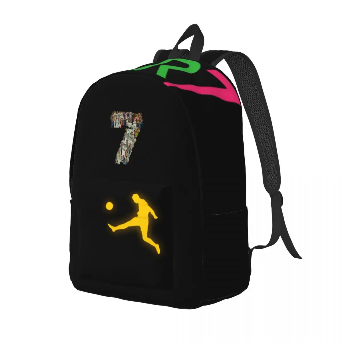 CR7-Cristiano-Ronaldo Printed Lightweight Casual Schoolbag For School, Outdoor, Shopping, Office 15.7in 17.7in