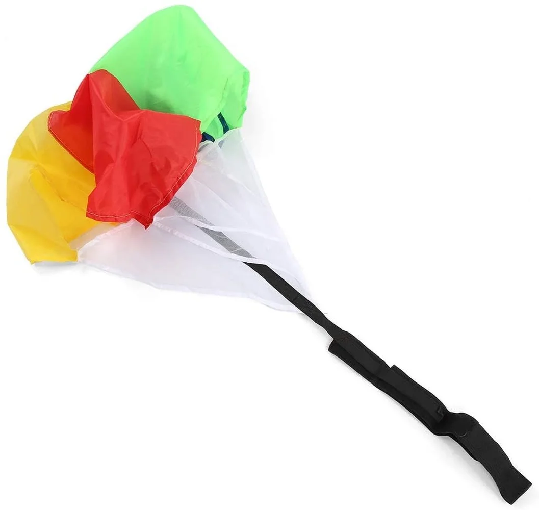 Resistance Running Umbrella for Kids, Colorful Speed Training Equipment, Adjustable Strap, Physical Training Umbrella