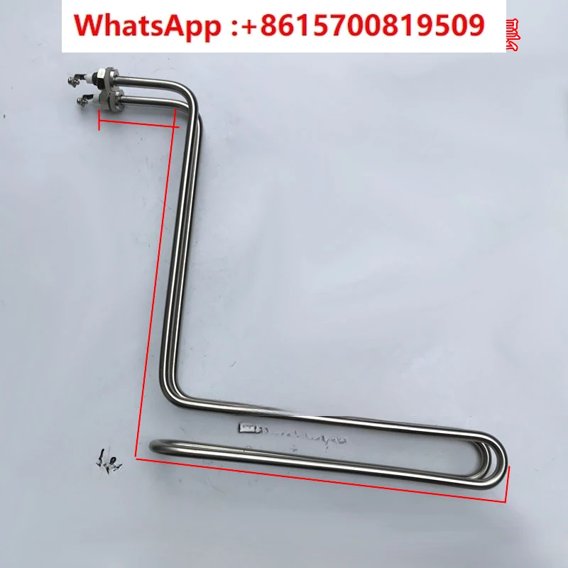 900 Fryer Electric Heating Pipe Single U Double Layer 220V 3KW Heating Tube Fryer Electric Heating Pipe 220 Food Grade Steel