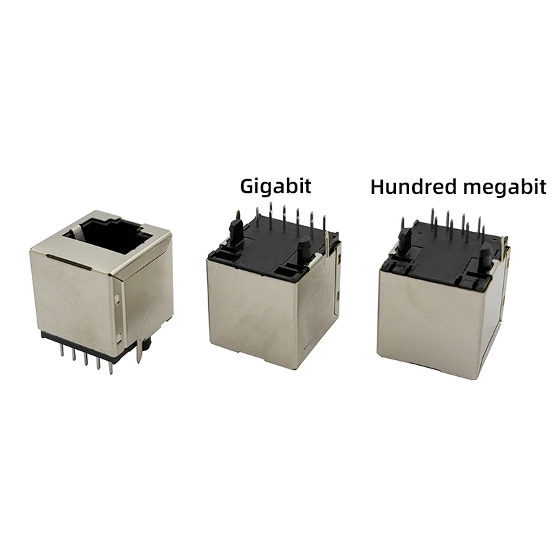 

5224 RJ45 socket with 100M transformer and filter, 180-degree, 8P8C, direct insertion, 8-core, 100M, vertical type