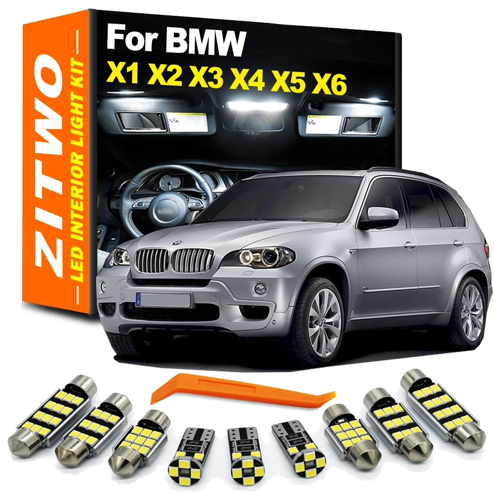 Kit completo di luci per bagagliaio del piede della mappa della porta interna della lampadina a LED