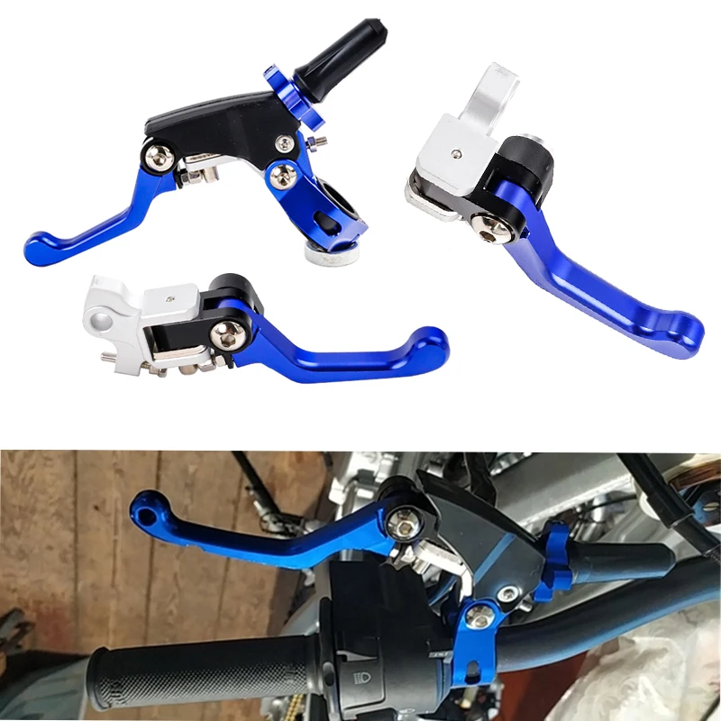 Modified Motorcycle Brake Handle Handles Clutch Brake Accessories Dirt Pit Bike Universal Folding Anti-Drop Labor-Saving Scooter