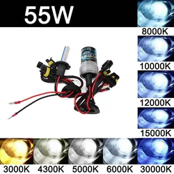 2X 55W Xenon H7 H11 9005 9006 Car Headlight Bulbs H8 880 Hb3 Hb4 H1 Hid DC 12V Kit Fog Light Auto Head Lamp 3000k 6000k 12000k