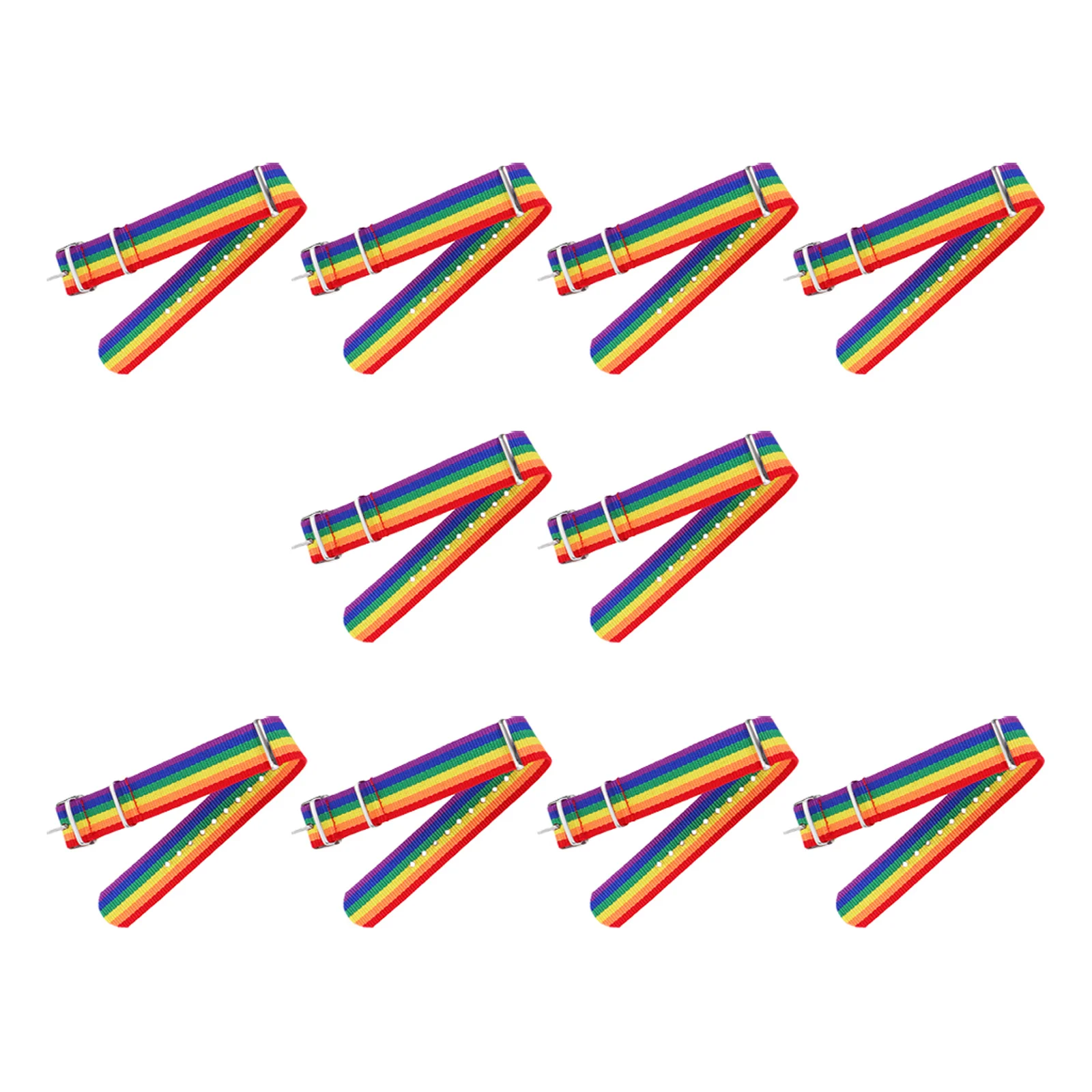 

10pcs Bracelet Rainbow Wrist Straps Colorful Hand Chain Jewelry Party Accessories Birthday Anniversary Celebration