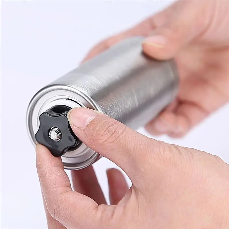 Picture 6: (A25M) Creative New Triangle Hand Coffee Machine Stainless Steel Household Hand Grinder Coffeeware Portable