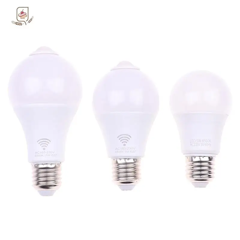 E27 PIR Motion Sensor Lamp 5W 9W 15W LED Bulb with Motion Sensor Motion Detector Night Light