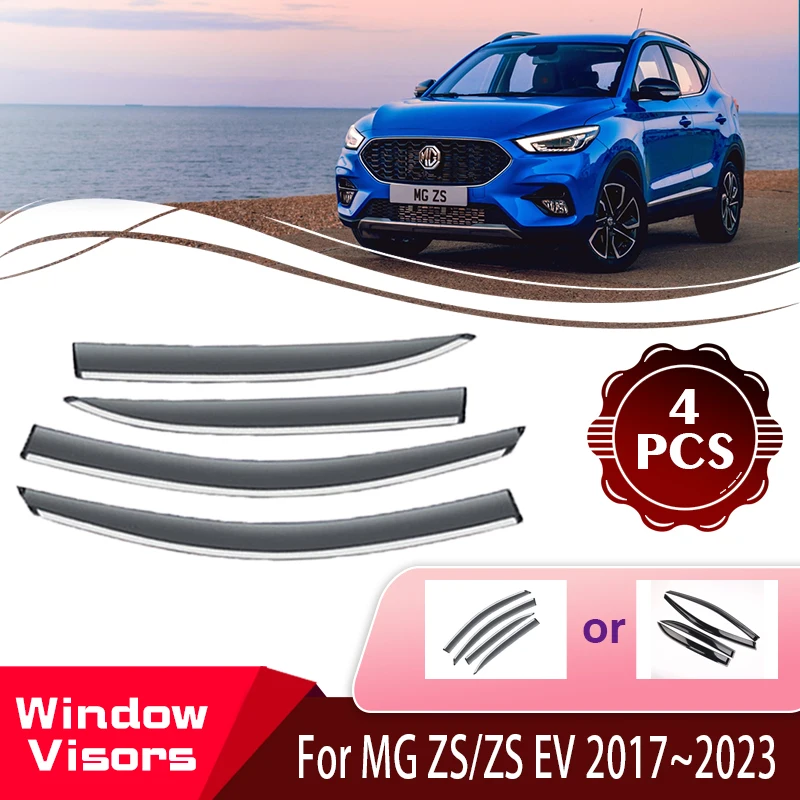 For MG ZS ZST ZS EV VS Astor ZS11 2017~2023 Car Awnings Window Visor Sun Visor Deflector Weathershields Shelter Auto Accessories