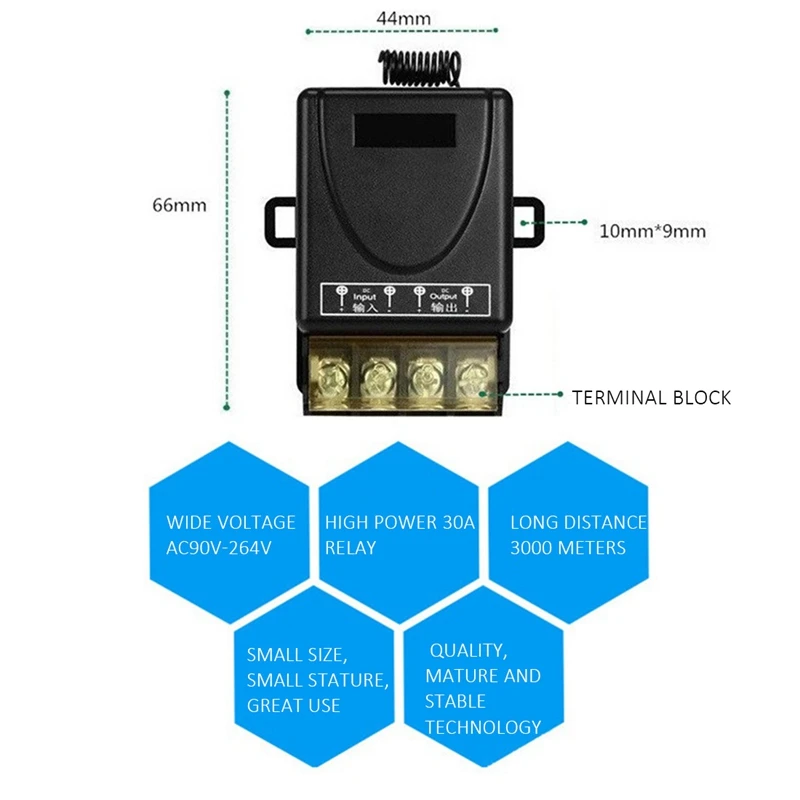 Draadloze afstandsbediening, RF-afstandsbediening met 984FT lange levensduur voor antidiefstalalarmen (schakelaar)