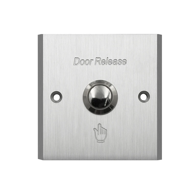 Aluminum Alloy Access Control Switch Model 86 Waterproof Self-resetting Doorbell Switch Automatic Door Opening Button