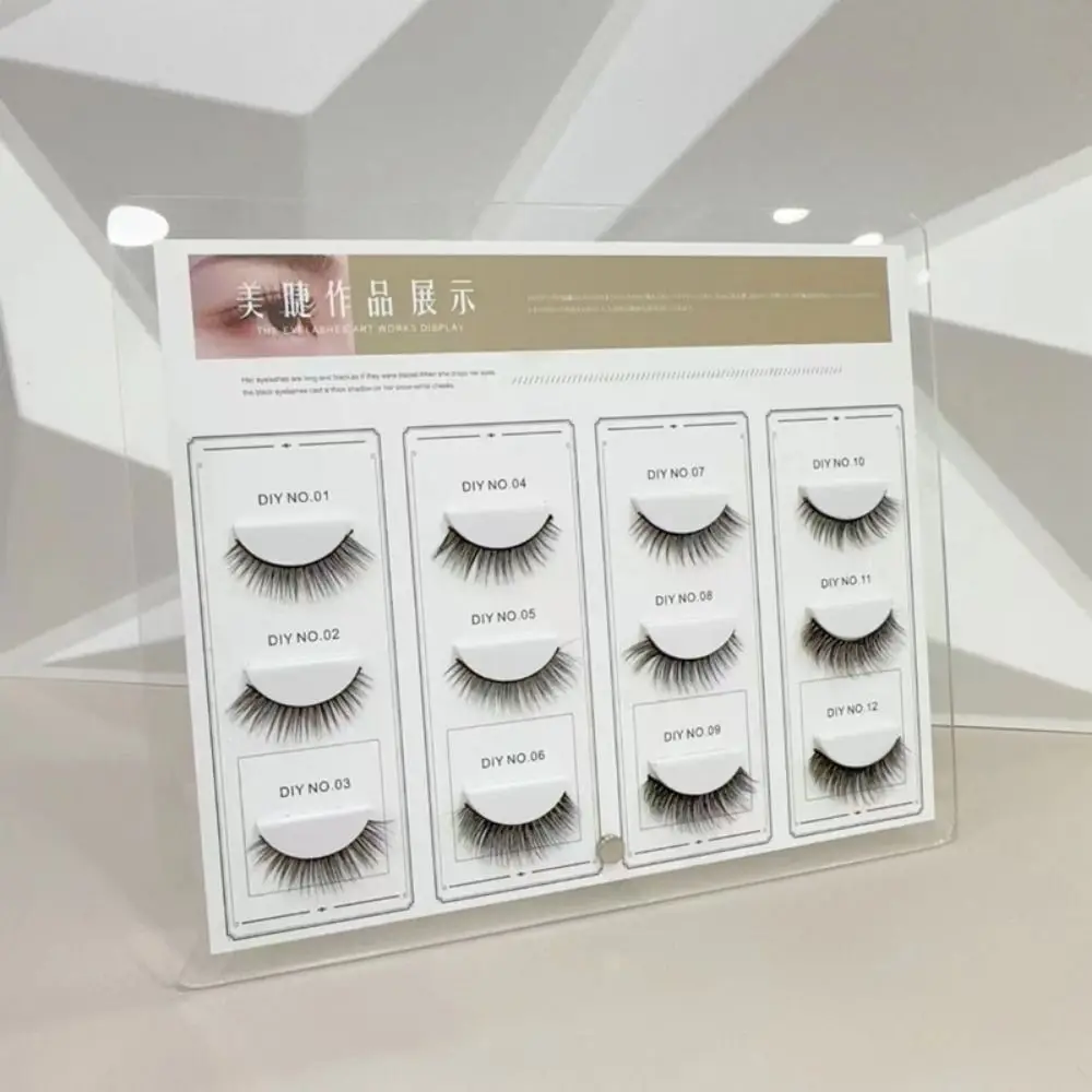 

Detachable False Eyelashes Display Stand 10/12/16/20 Grids Large Volume Eyelash Display Board Dust-proof Waterproof