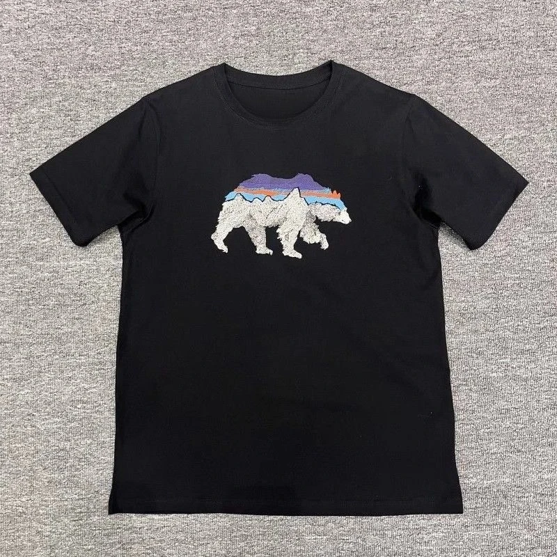 

Gornia Outdoor Bear Series Мужская и женская популярная американская летняя футболка с коротким рукавом Trend