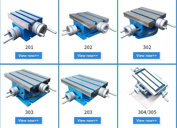 Industrial-grade precision slide table, mobile trailer, AKP201 cross-slide table for drilling and milling machines.