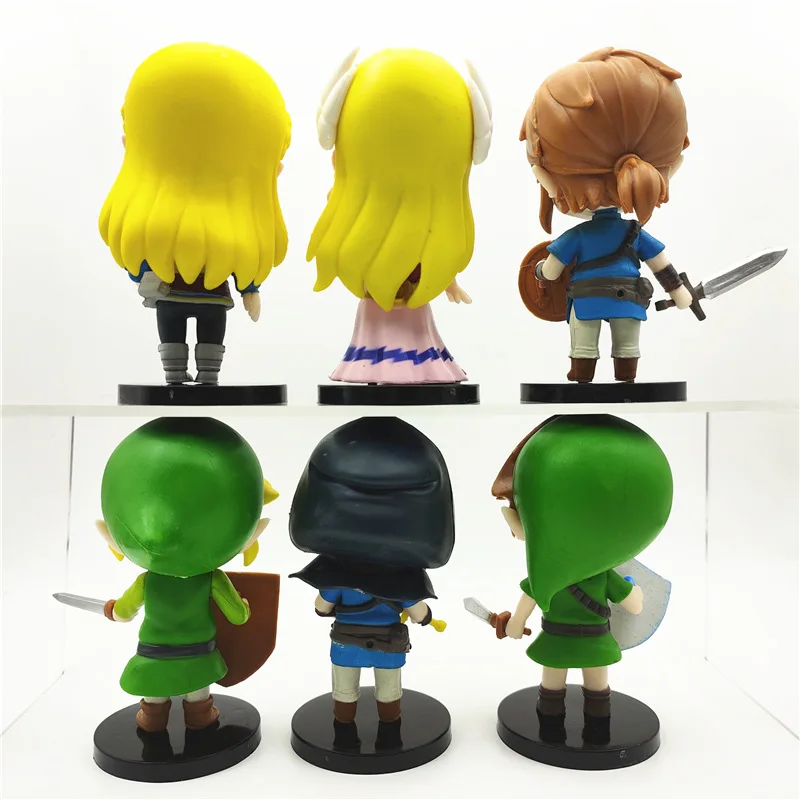 6 Stück/Set Spiel The Legend of Zelda Link Niedliche PVC-Actionfiguren Spielzeug 10cm – Detail 3