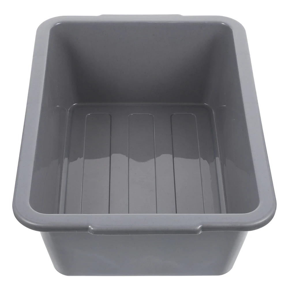 

Rectangle Restaurant Bowl Basket Grey Storage Bin Kitchen Large Capacity PP Material Multifunctional Spacesaving Vegetable Fruit
