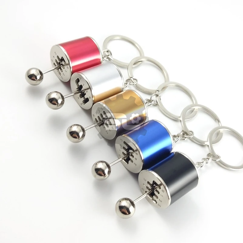 

Car interior accessories Zinc alloy creative gift Small manual shift keychain buckle can be mounted to the operation