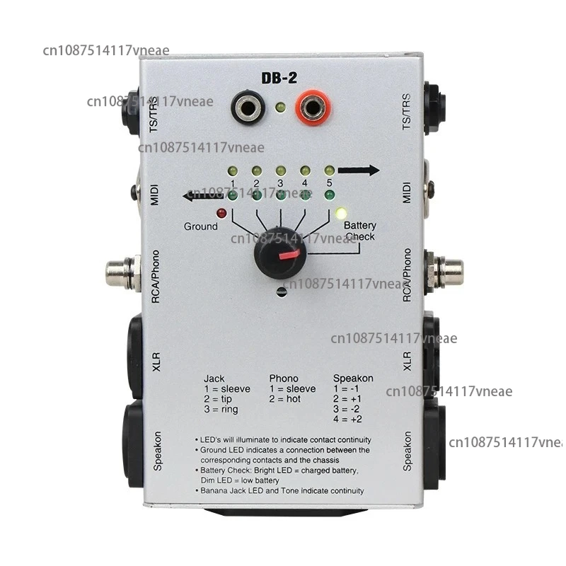 

Тестер линии DB-2, прибор для тестирования сигналов аудиокабеля, тестер аудиоинженерной линии, многофункциональный