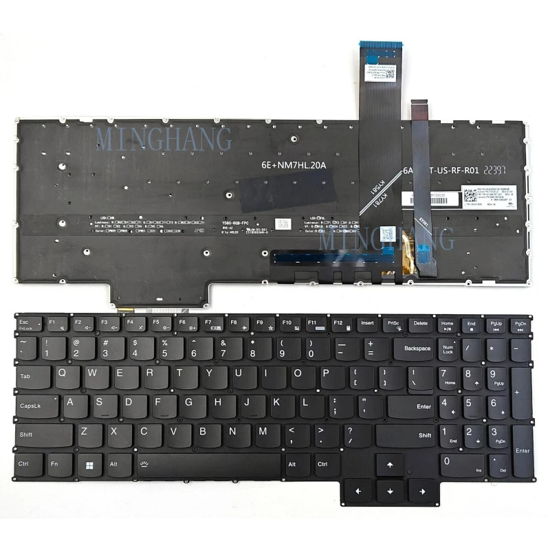

M for Lenovo Legion Pro 5 16ARX8 16IRX8 Pro 7 16ARX8H 16IRX8H US Keyboard RGB Backlit