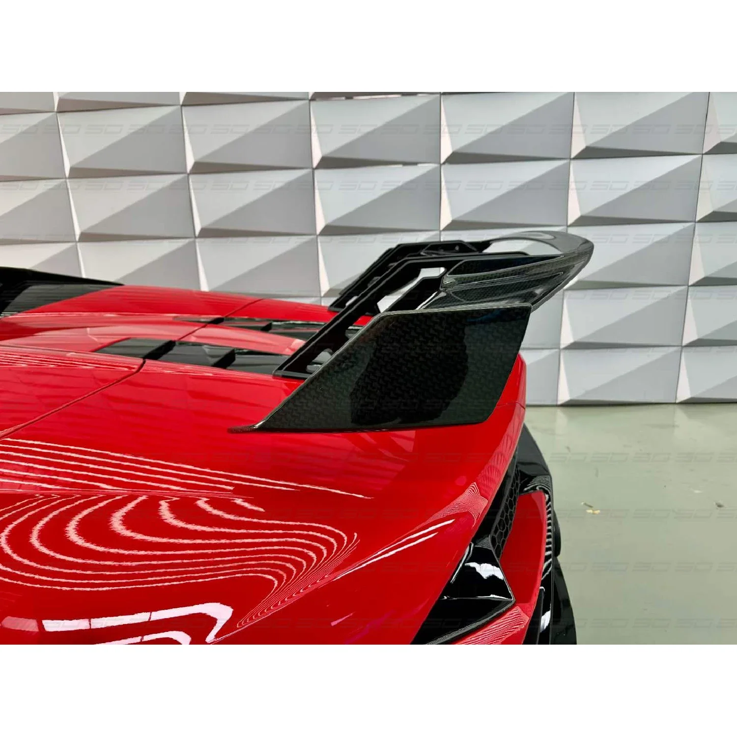 High Quality Sto Style Dry Carbon Fiber Spoiler for Lambor-ghini Huracan LP580 610 EVO