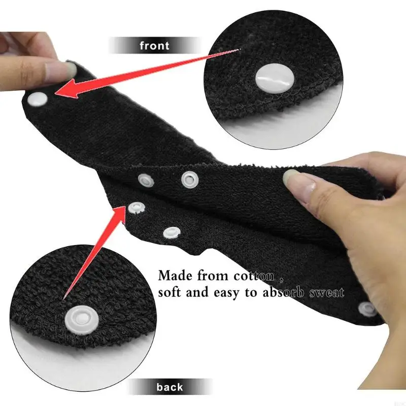 W89C Snap-On Sweetband Safety Hat Sweat Band Accessories 5 ชิ้น