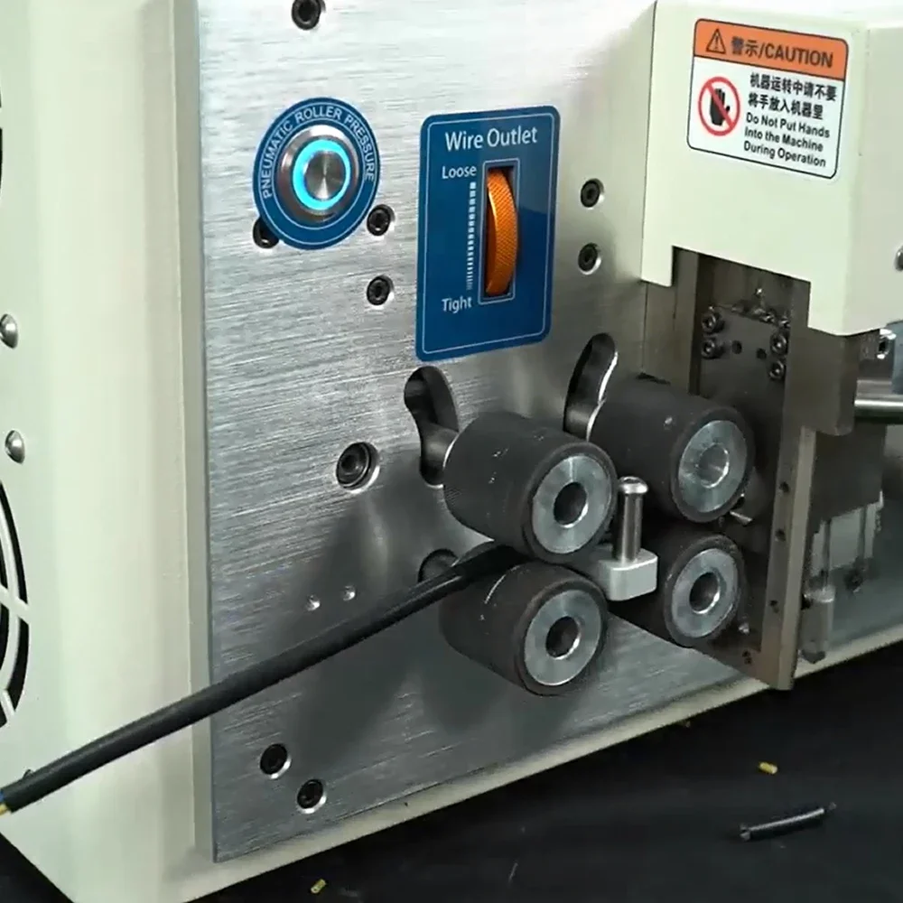 SWT508YHT6 5 Cores Wire Peeling Stripping Cutting Machine Touch Screen 2-11mm Double Skin Cable Sheath Stripper Cutter 220V/110V