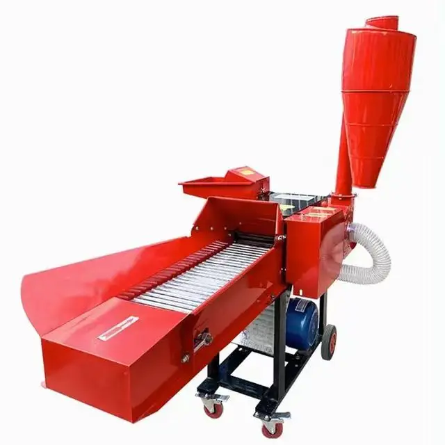 

9ZRF-4.8 Grass Cutting Chaff Cutter Corn Stalk Crusher Dry Wet Grass Crushing Machine with Conveyer for Animal Feed Machine