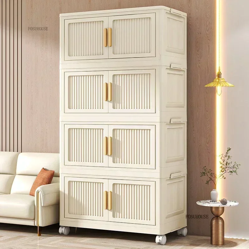 Premium Long - lasting Nordic Wardrobes Closet Home Storage Locker Floor Bedroom Furniture