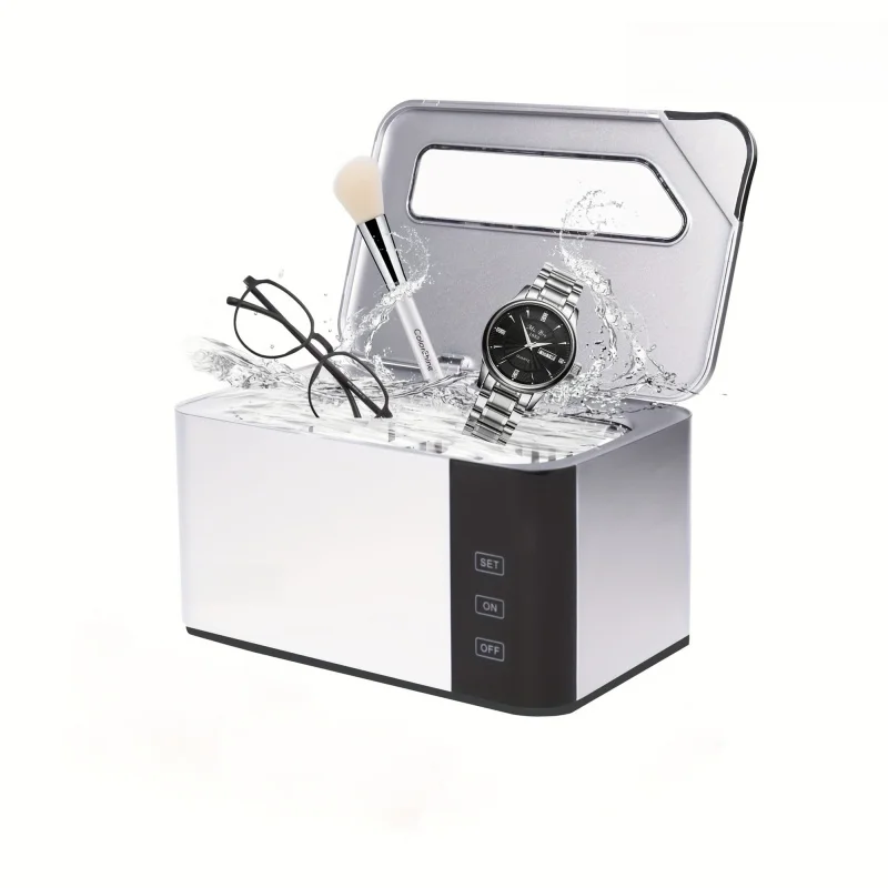 

Ультразвуковая чистка ювелирных изделий, очиститель 20,29 унции, с цифровым таймером, подходят для очков, кольцо, монета, ультразвуковая очистка