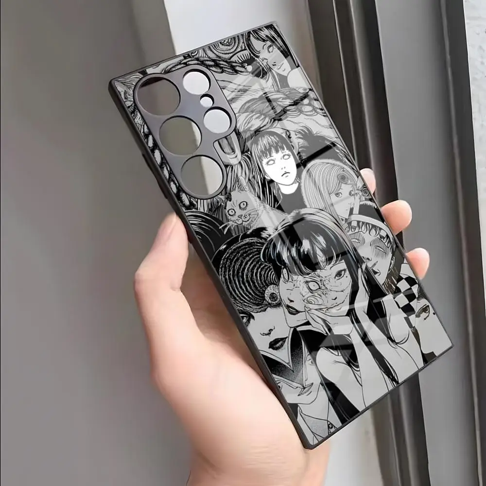 Horror Comic Junji Ito Tomie Phone Case For S24 Ultra Samsung S23 Fe S22 S20 S21 Plus Galaxy A54 A34 A24 A53 Note 20 Glass Cover