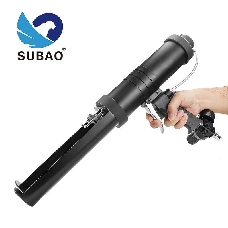 300ml * 2 Mixed Glue Pneumatic Sealing Gun Air Sealant Double Tube Gun Glass Glue Gun Glue Tool