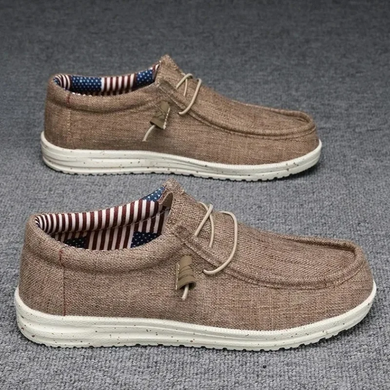 Fashion Mens Mesh Loafers Autumn Vulcanized Shoes Breathable Lightweight Hiking Outdoor Sports Shoes