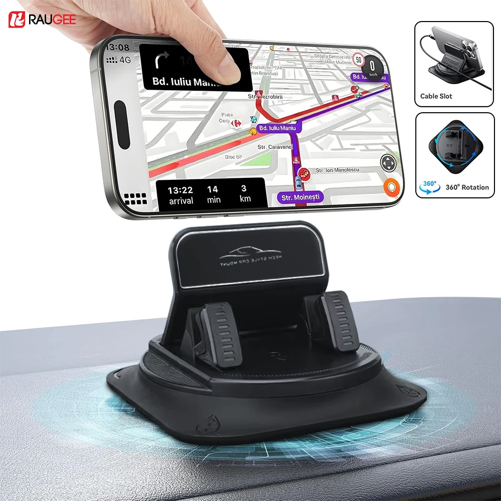 

Автомобильный держатель для телефона, вращающаяся на 360° подставка для мобильного телефона для приборной панели автомобиля, навигация, вращающийся кронштейн для мобильного телефона, прочная присоска