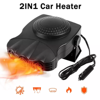 Car Heater Car Windshield Fast Heating Fan Defrost Defogger Rotation 150W 12V Auto Heater For Interior Accessories