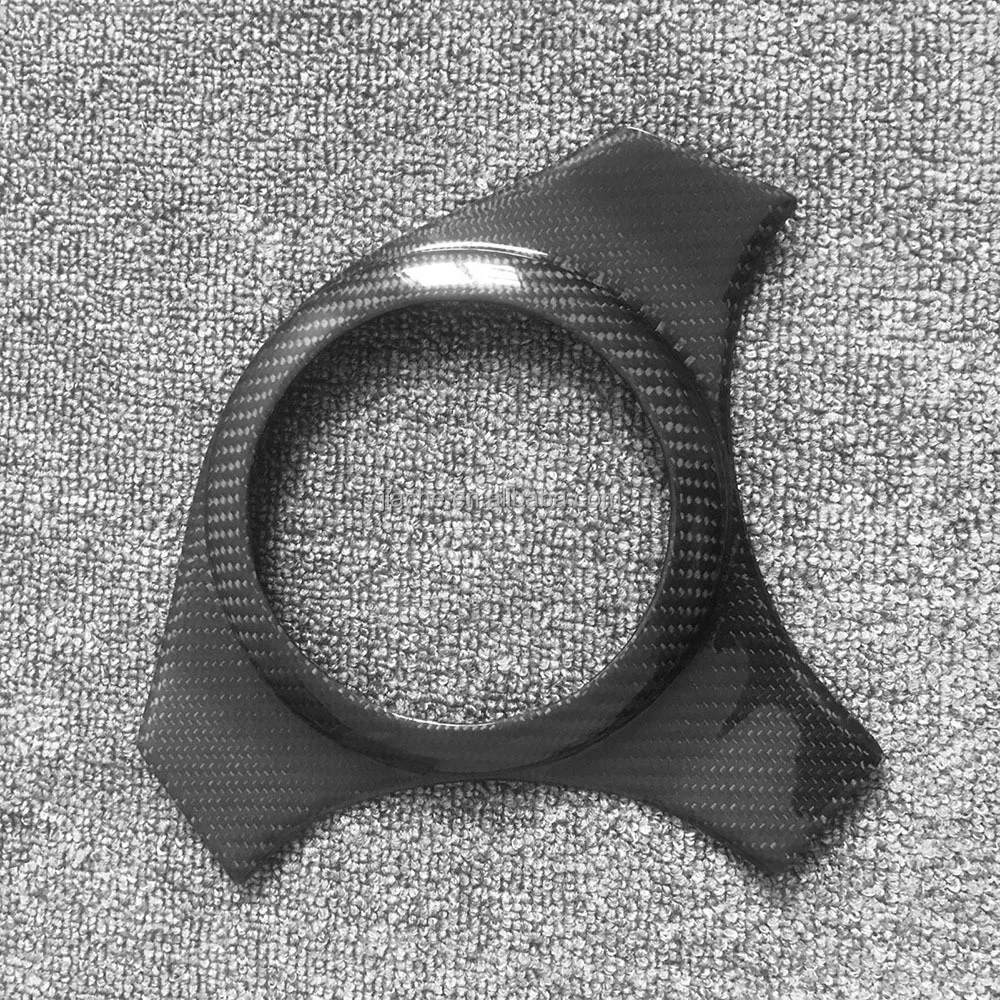 For Mitsubishi EVO 7 8 9 2003-2006 Car Steering Wheel Plate Trim Frame Trim Cover Carbon Fiber Body Kits Decoration Accessories