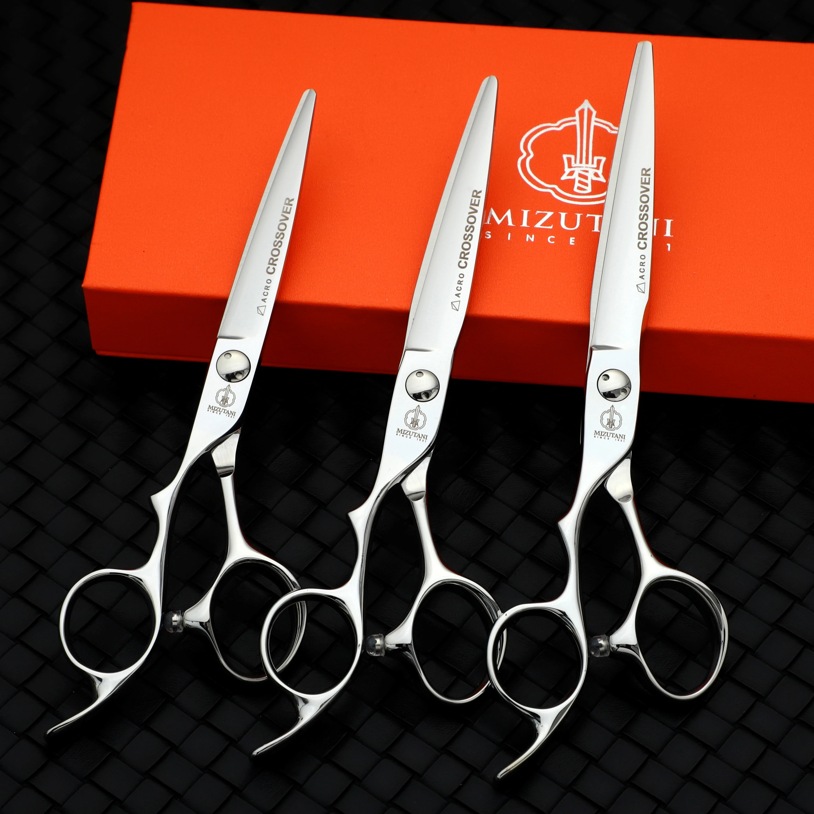 Mizutani Professional left-handed scissors  Barber texture thinning shears 440C 6-6.5-6.8inch Hair cutting tools