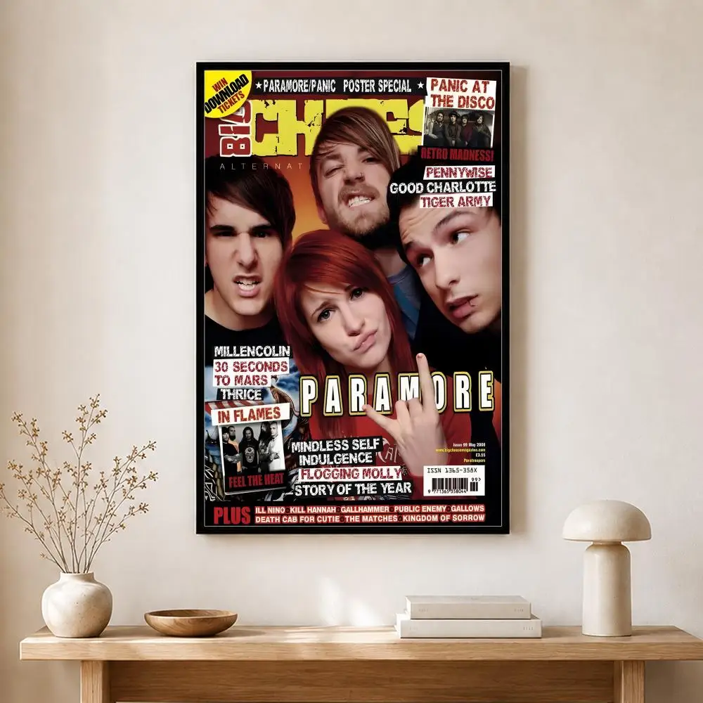 Band Paramore Poster, selbstklebender, wasserfester Kunstdruck, Aufkleber für Café, Bar, Zimmer, Wanddekoration – Detail 22
