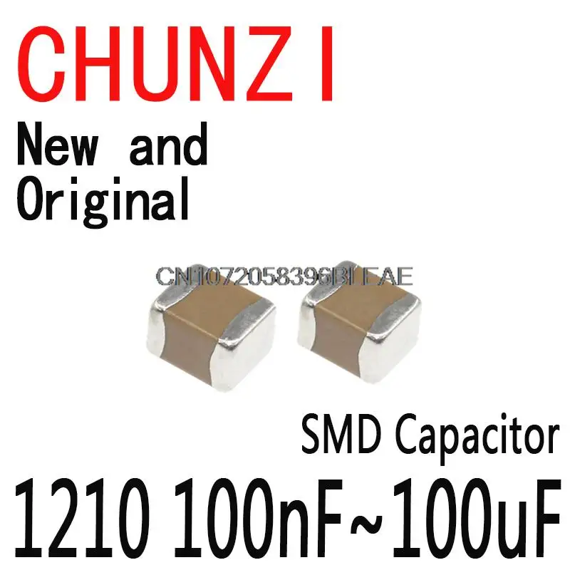 

10Values*20PCS=200PCS SMD Capacitor Assorted Kit ,Samples Kit Electronic Diy Kit 1210 100nF~100uF