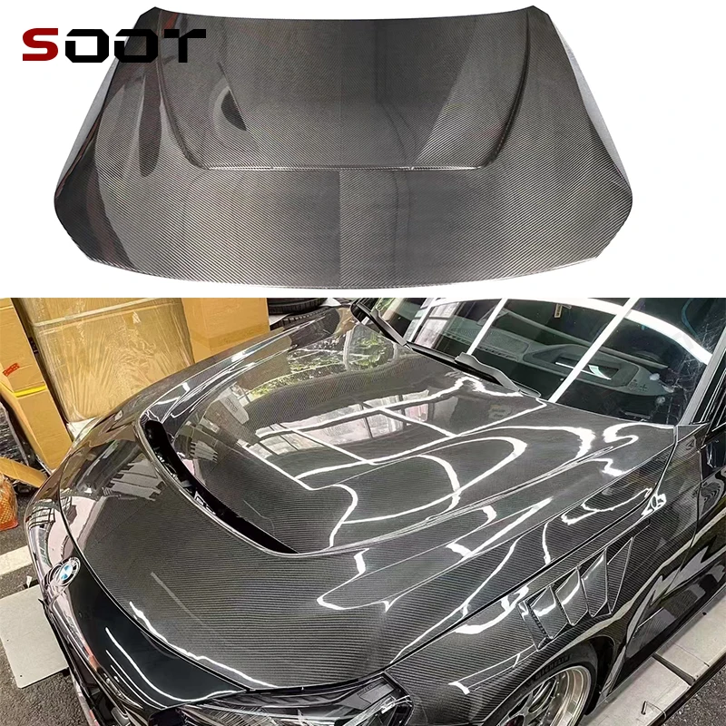 

for BMW 2 Series G42 G87 M2 Carbon Fibre Car Front Bumper Bonnet Front Hood Vent Cover Conversion Accessories body kit