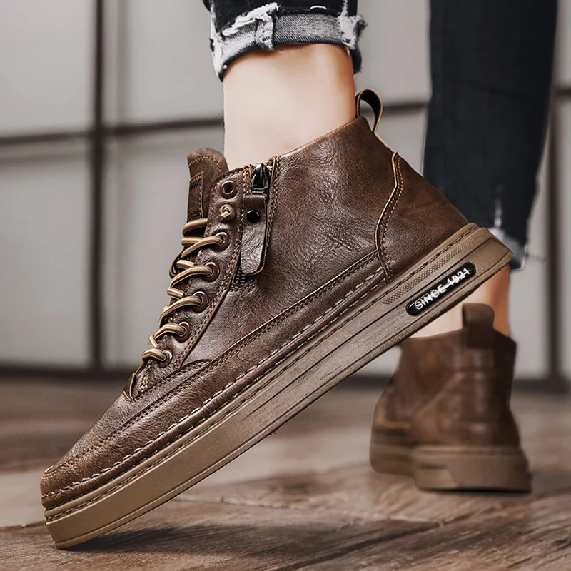 Shoes Men Cotton New Winter Sneakers Sports Wool Mans Footwear High Quality Mans Tool Boots Trend Footwear Tenis 2023